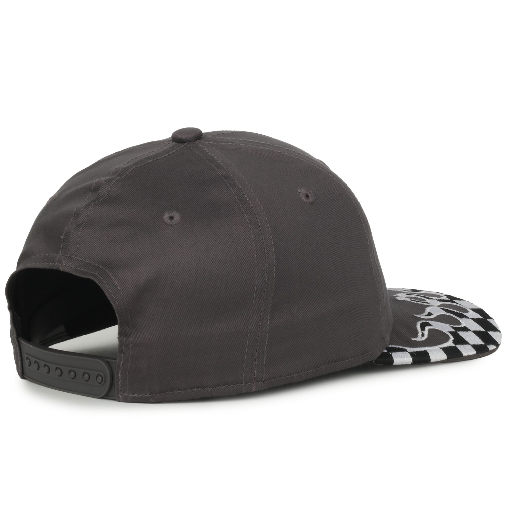 Checkered Flame Solid Back Cap 1