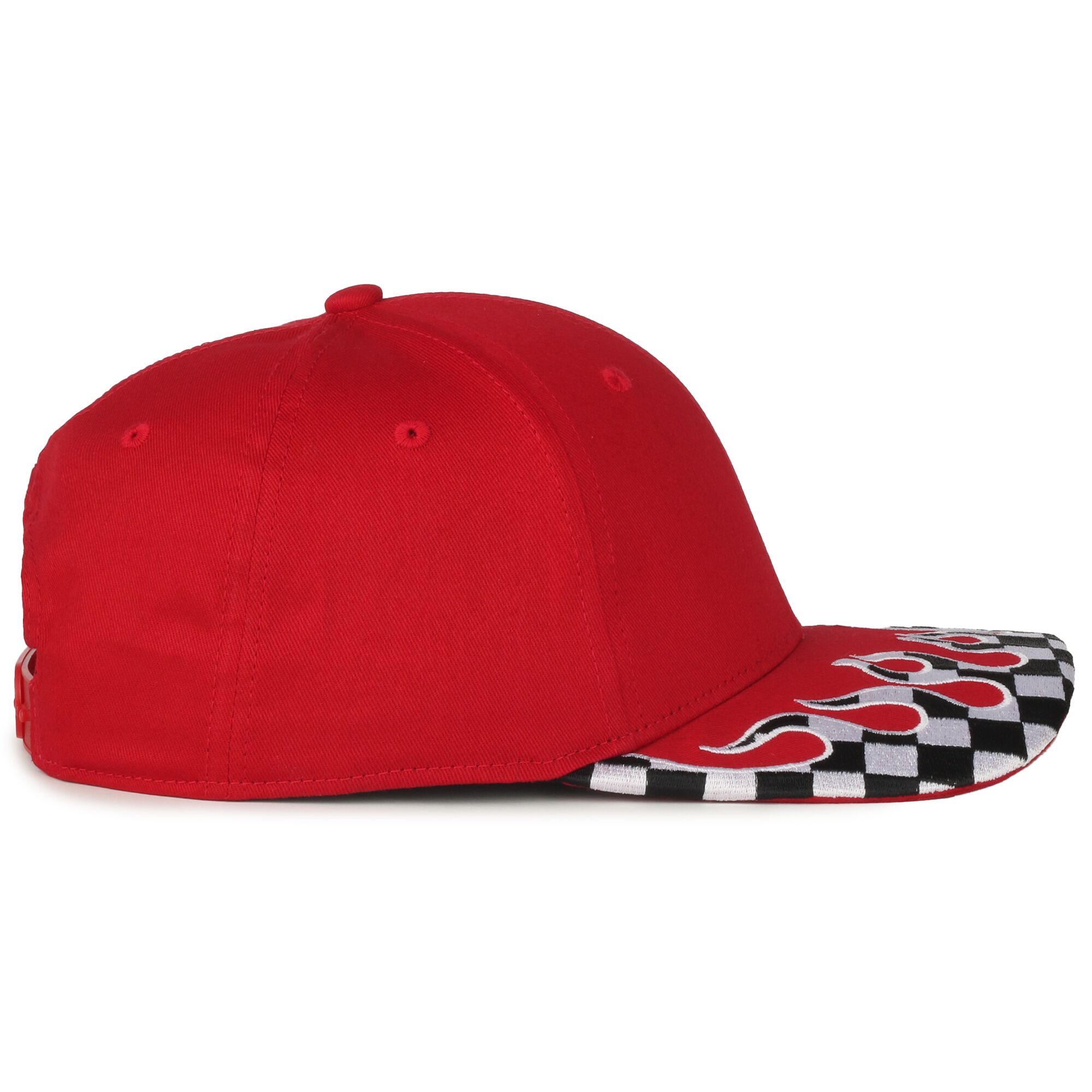 Checkered Flame Solid Back Cap 1