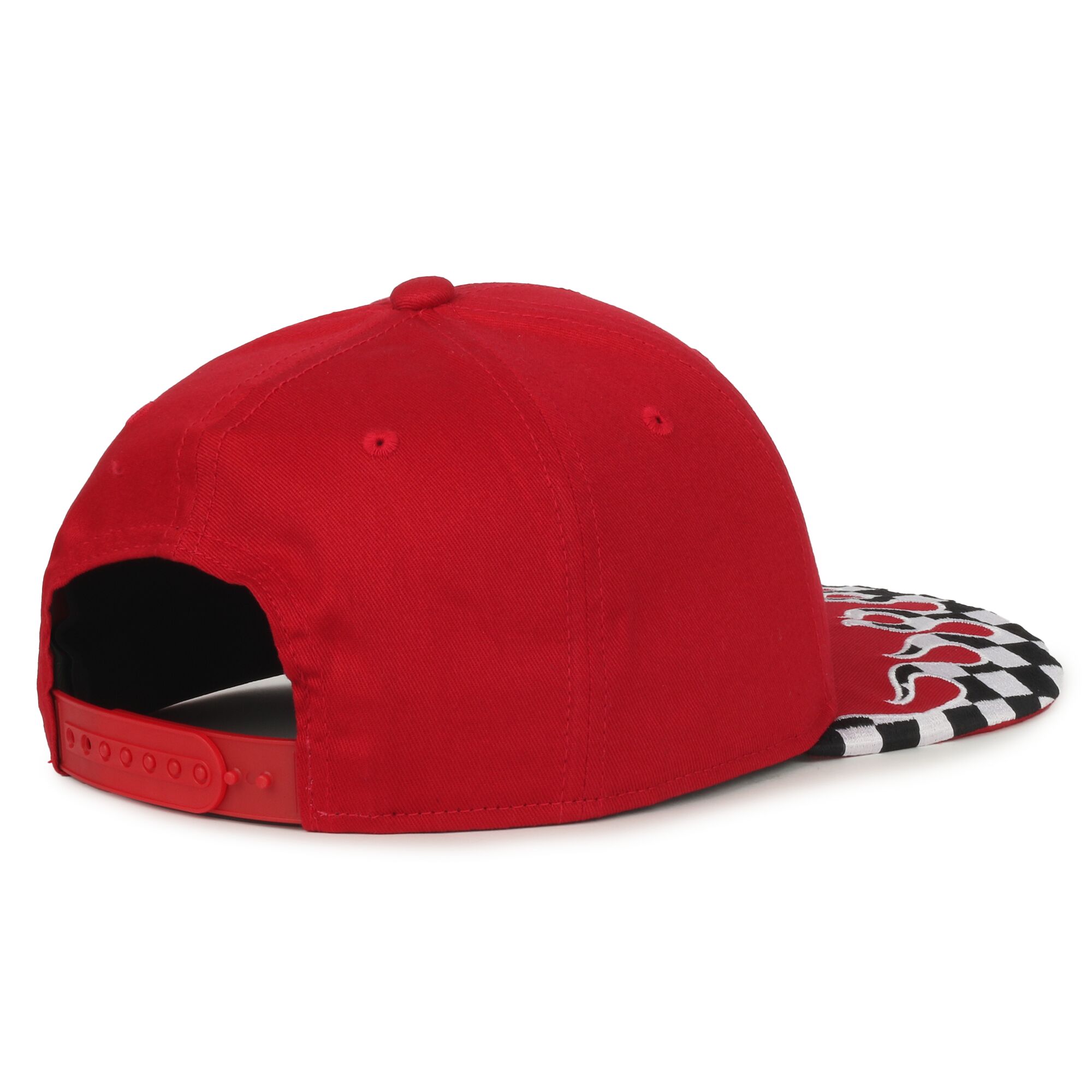 Checkered Flame Solid Back Cap 1