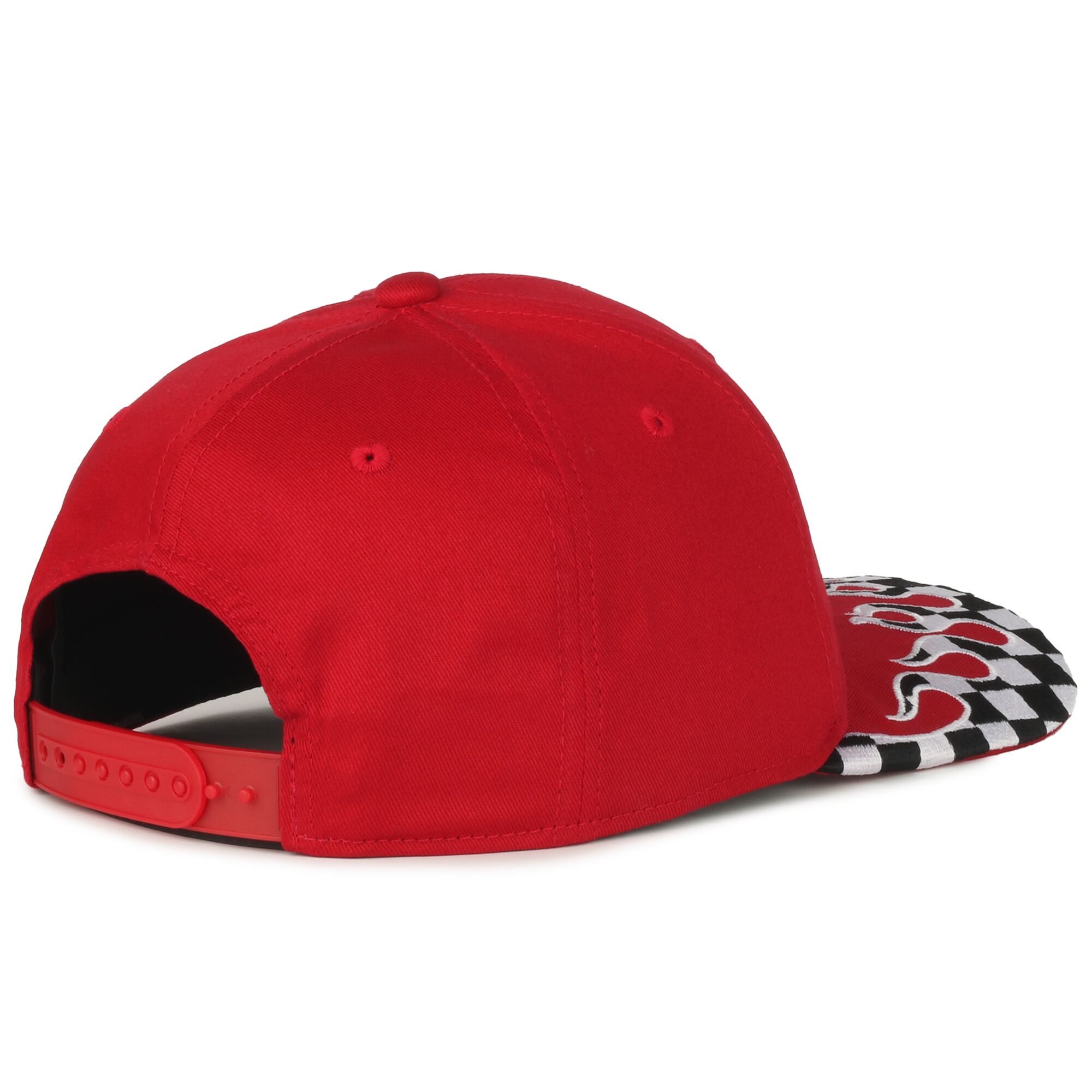 Checkered Flame Solid Back Cap 1