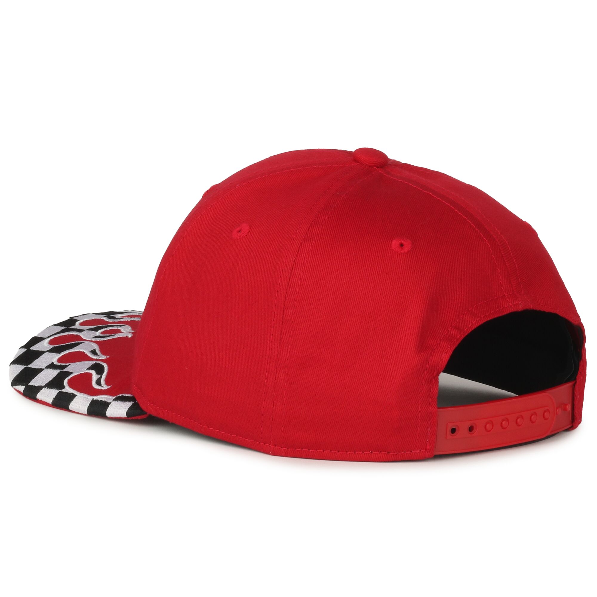 Checkered Flame Solid Back Cap 1