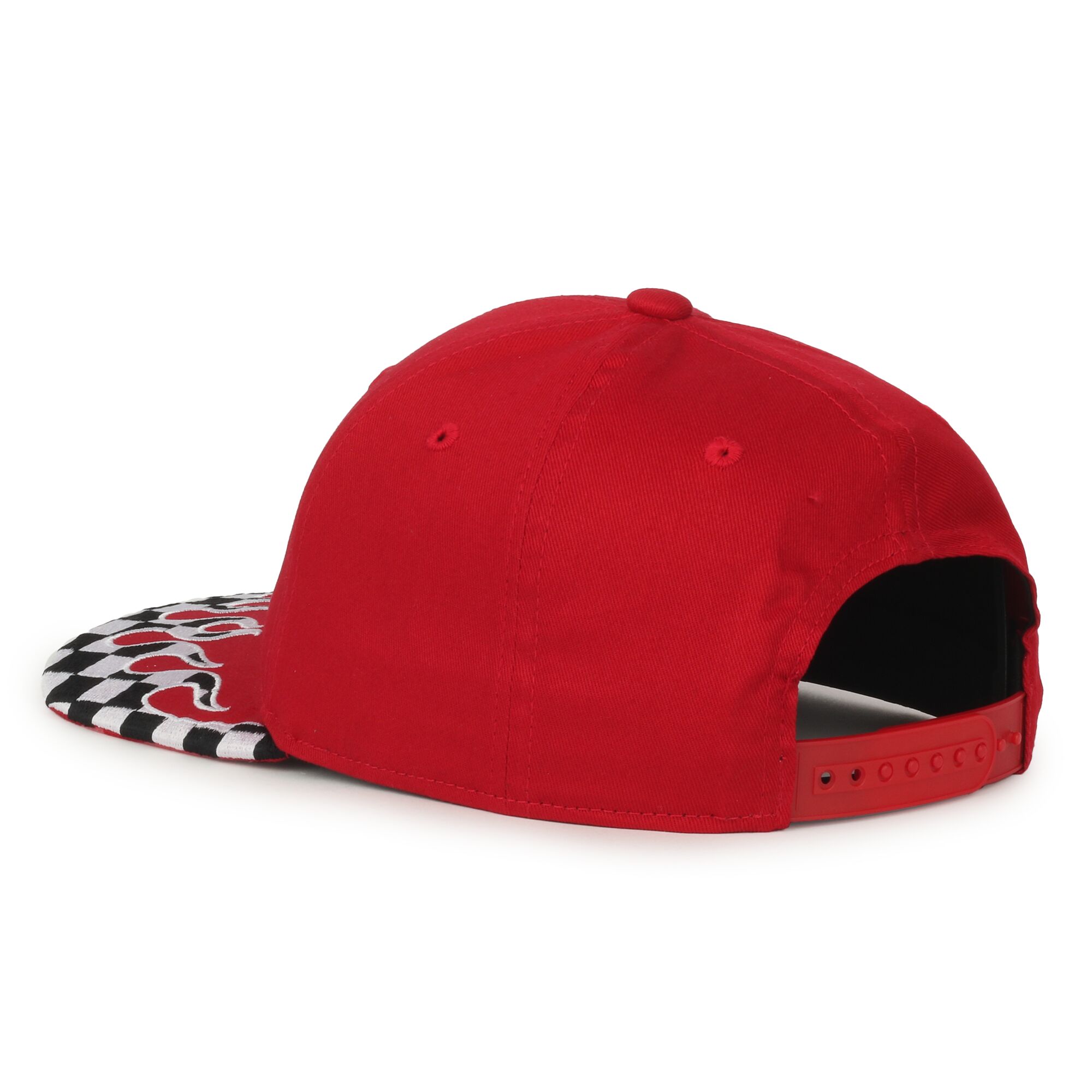 Checkered Flame Solid Back Cap 1