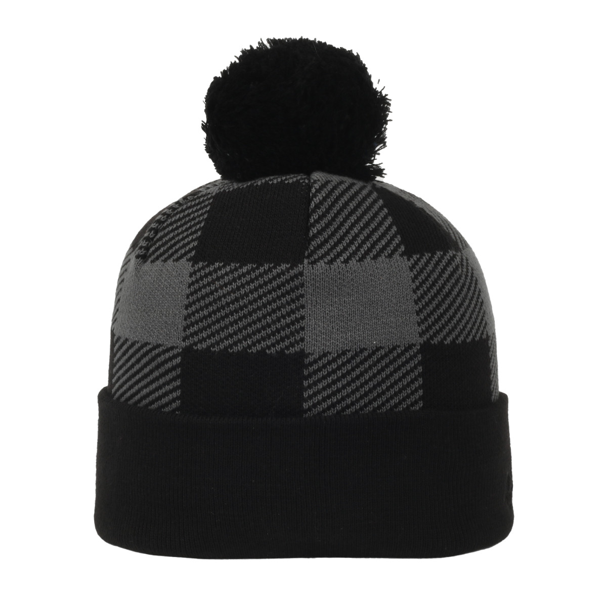 Plaid Watch Cap with Pom 1
