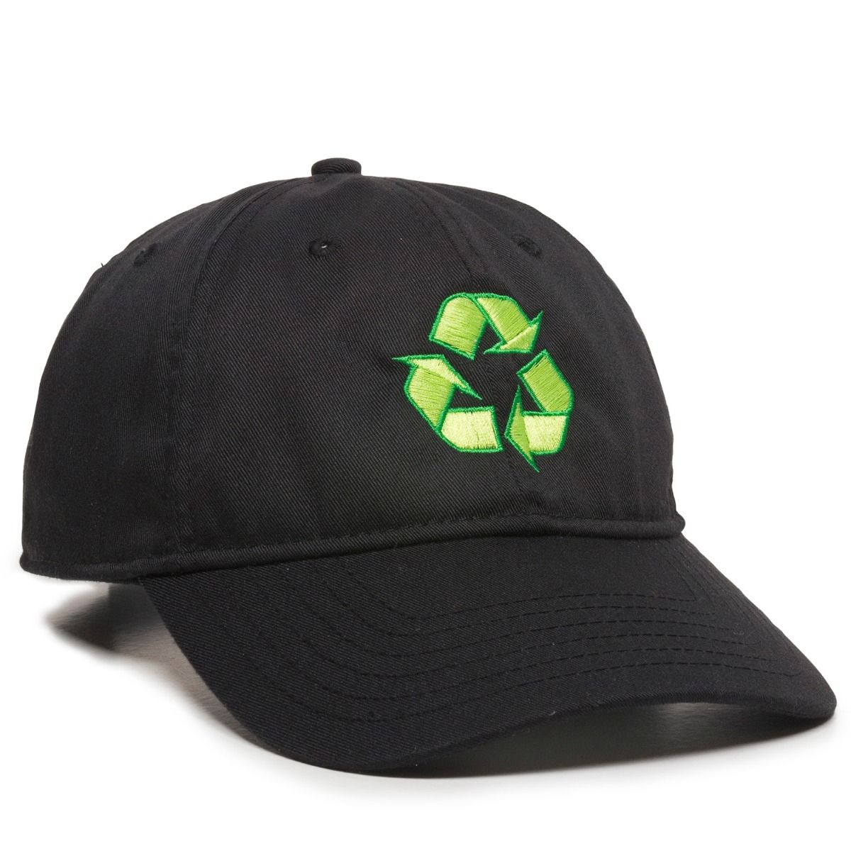 Recycled Plastic Cap w/Solid Back 1