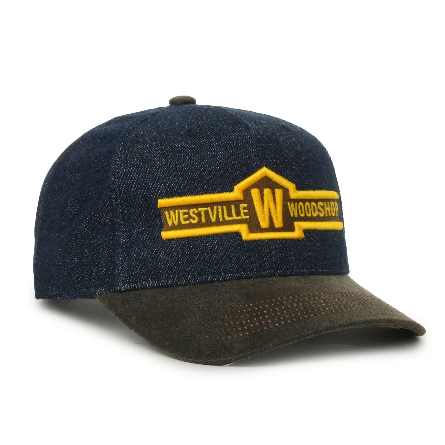Denim Two-Tone 5-Panel Cap 1