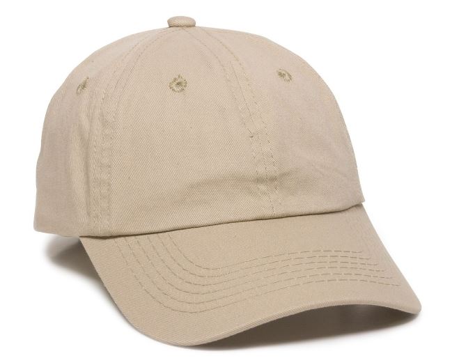 Unstructured Garment Washed Cap w/Hook & Loop Back 1