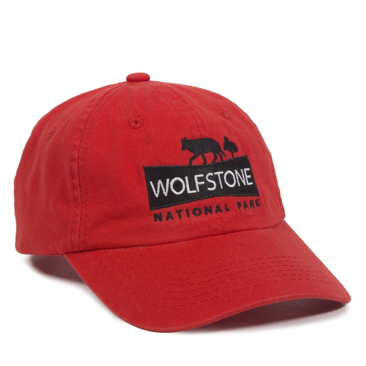 Unstructured Garment Washed Cap w/Hook & Loop Back 1