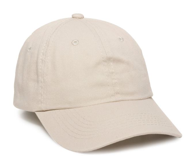 Unstructured Garment Washed Cap w/Hook & Loop Back 1