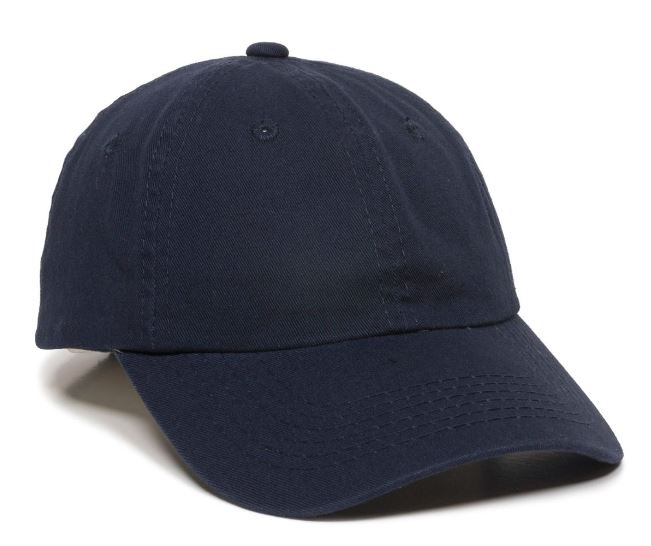 Unstructured Garment Washed Cap w/Hook & Loop Back 1