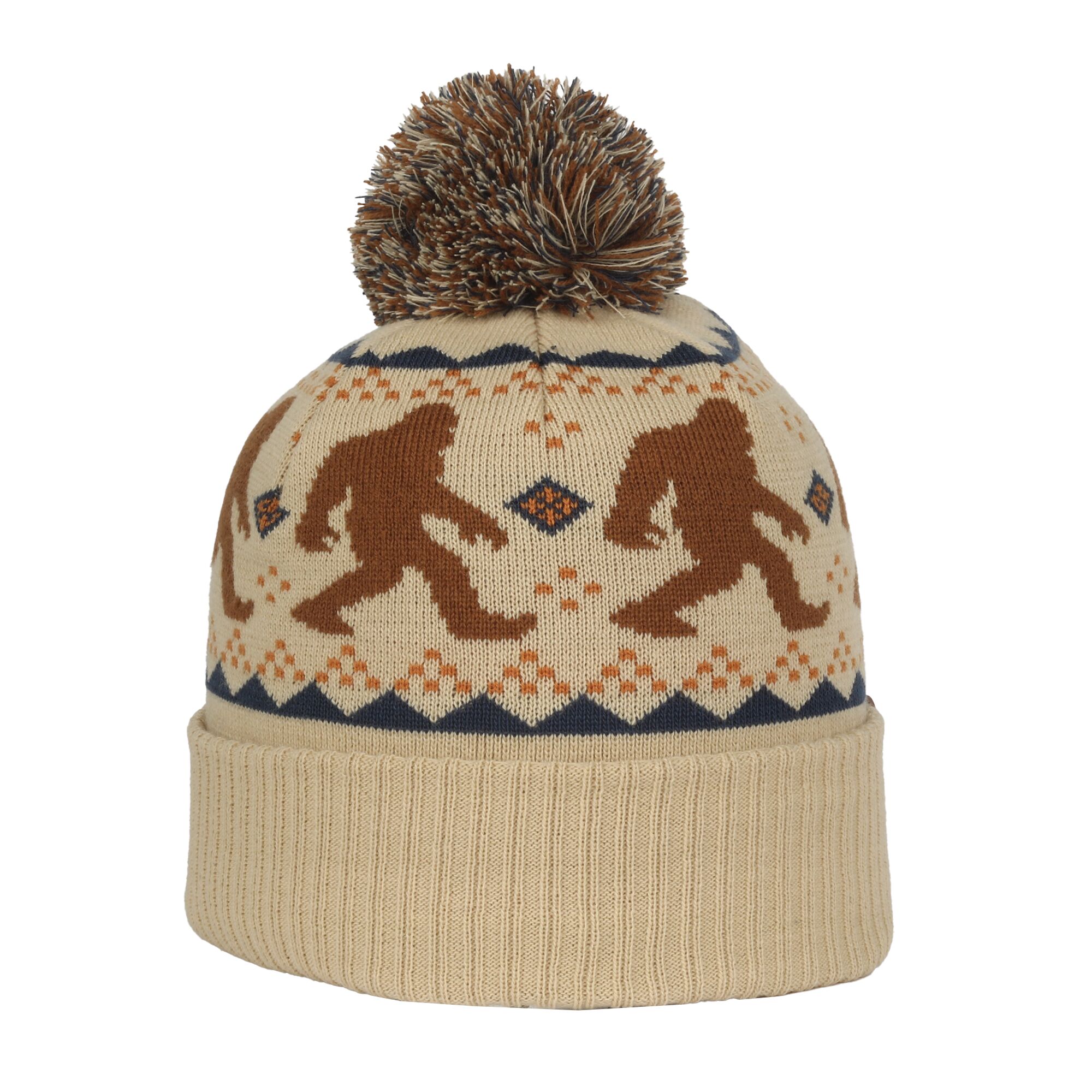 Graphic Watch Cap w/Pom 2
