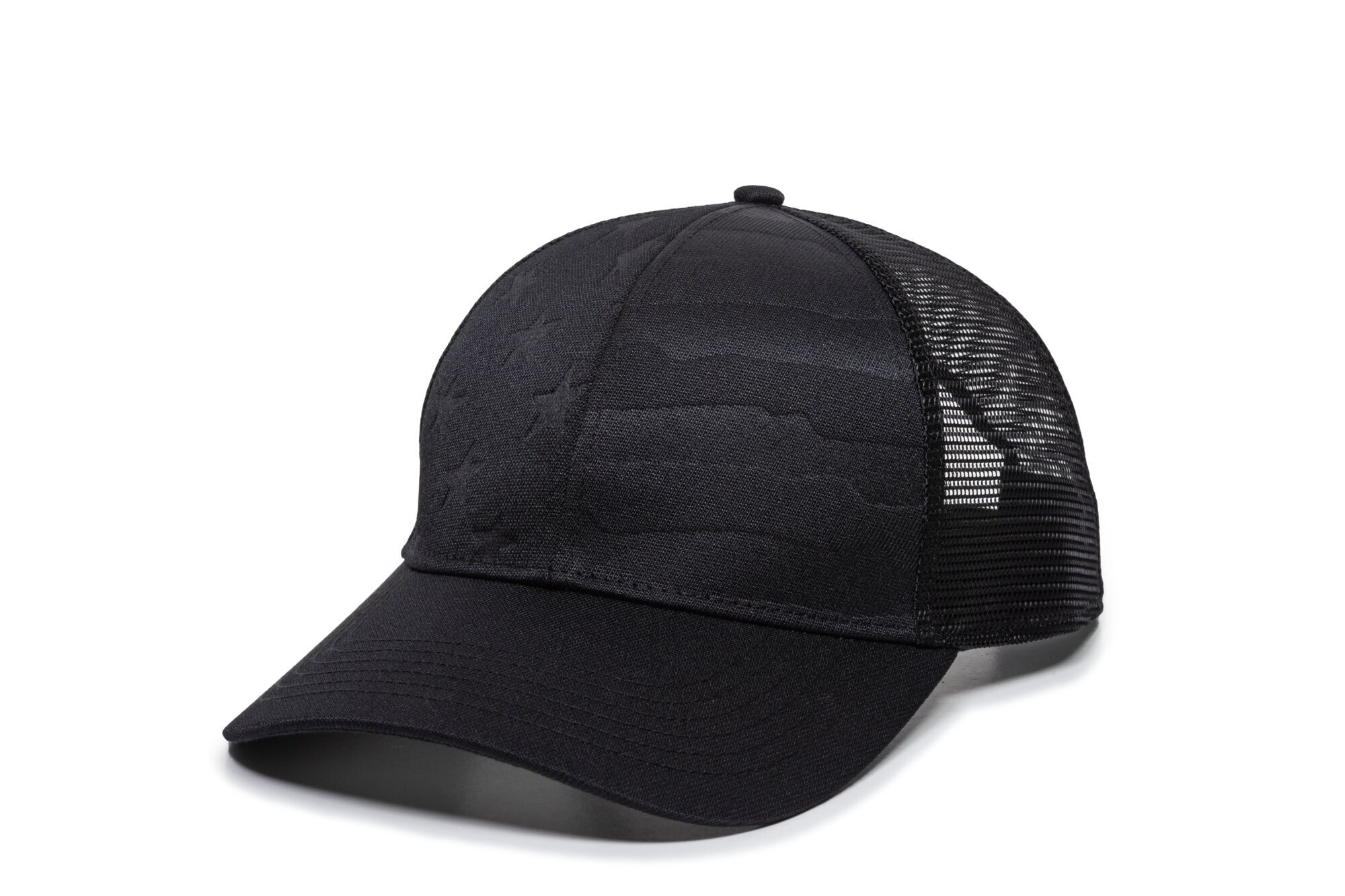 Debossed American Flag Mesh Back Cap 1