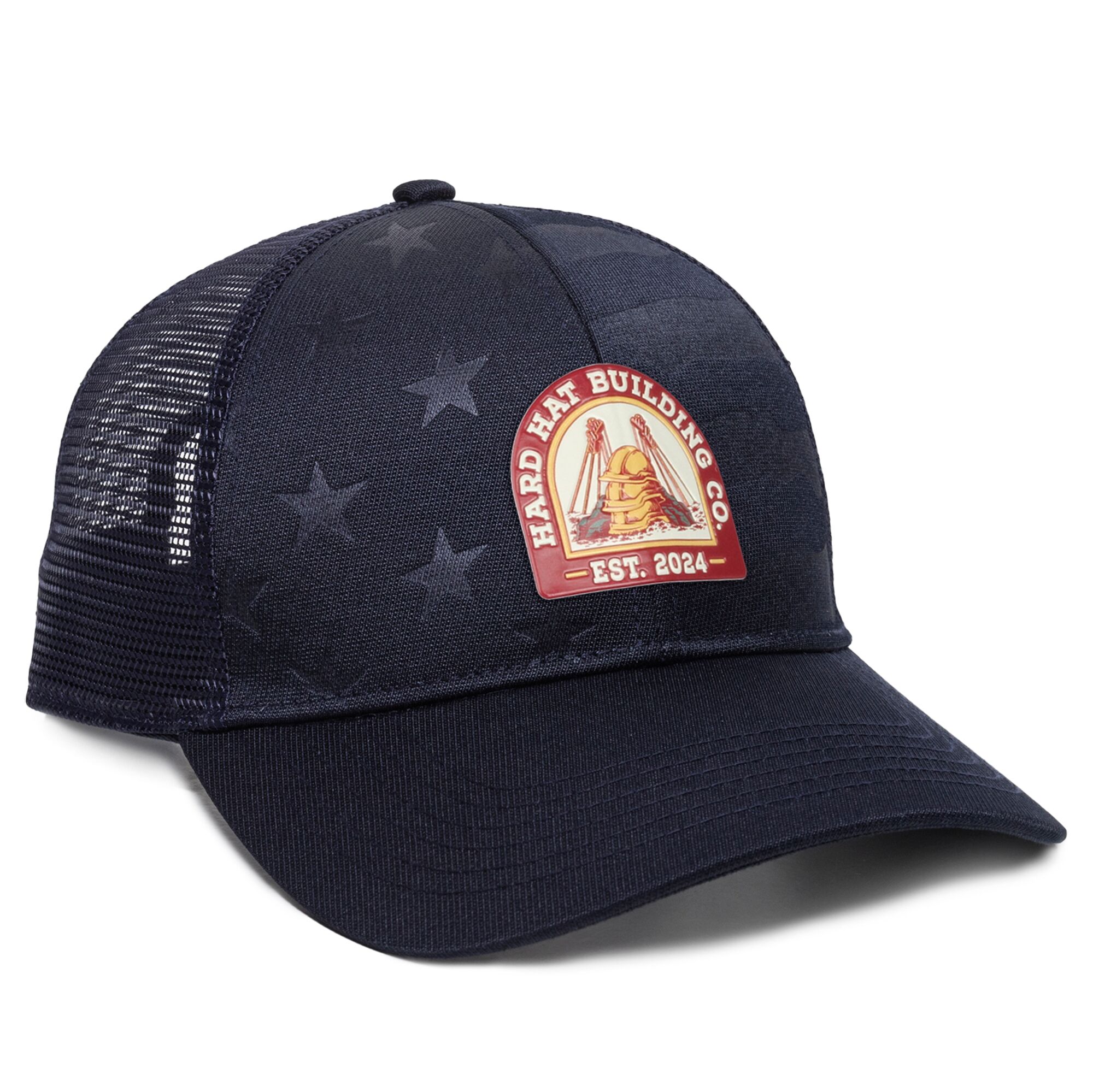 Debossed American Flag Mesh Back Cap 1