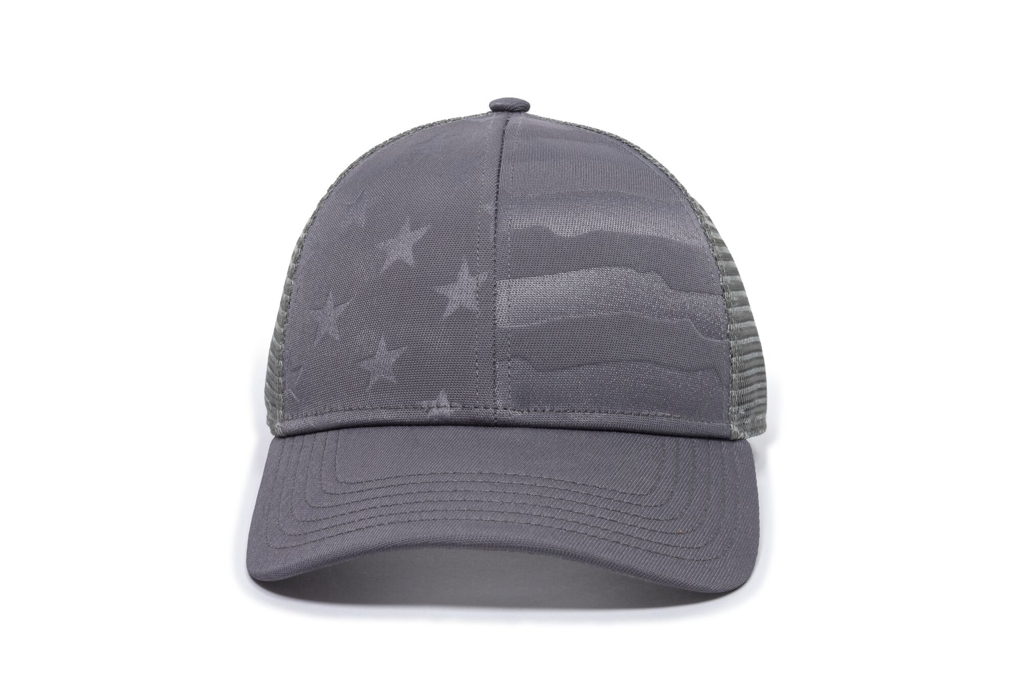 Debossed American Flag Mesh Back Cap 1