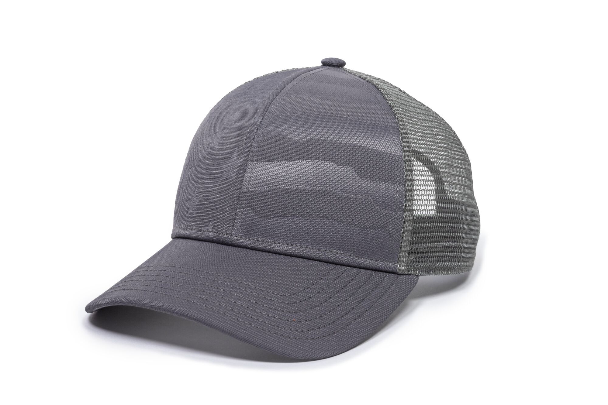 Debossed American Flag Mesh Back Cap 1