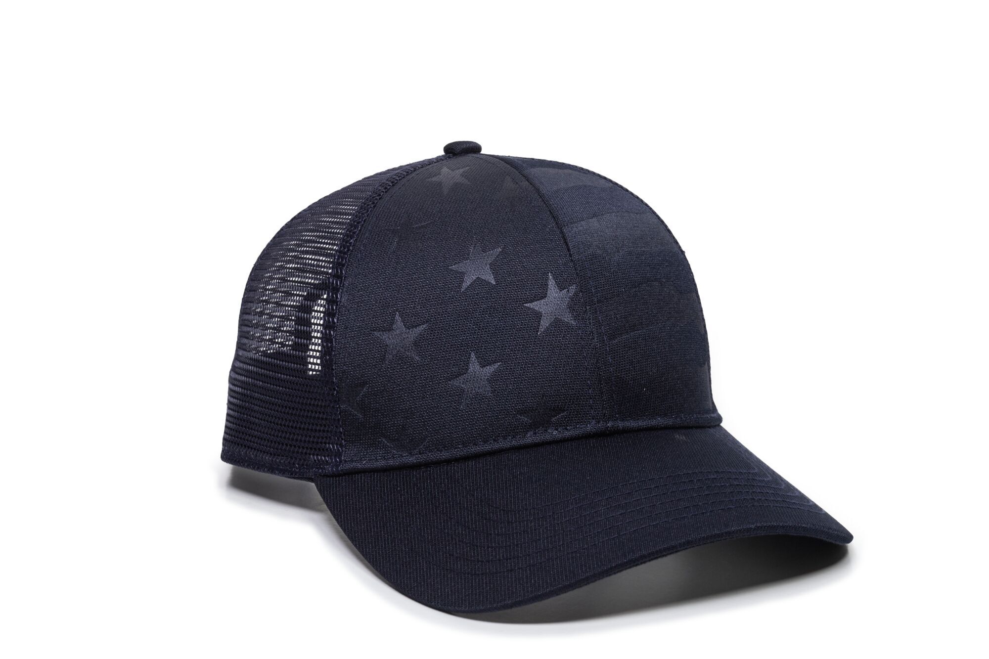Debossed American Flag Mesh Back Cap 1