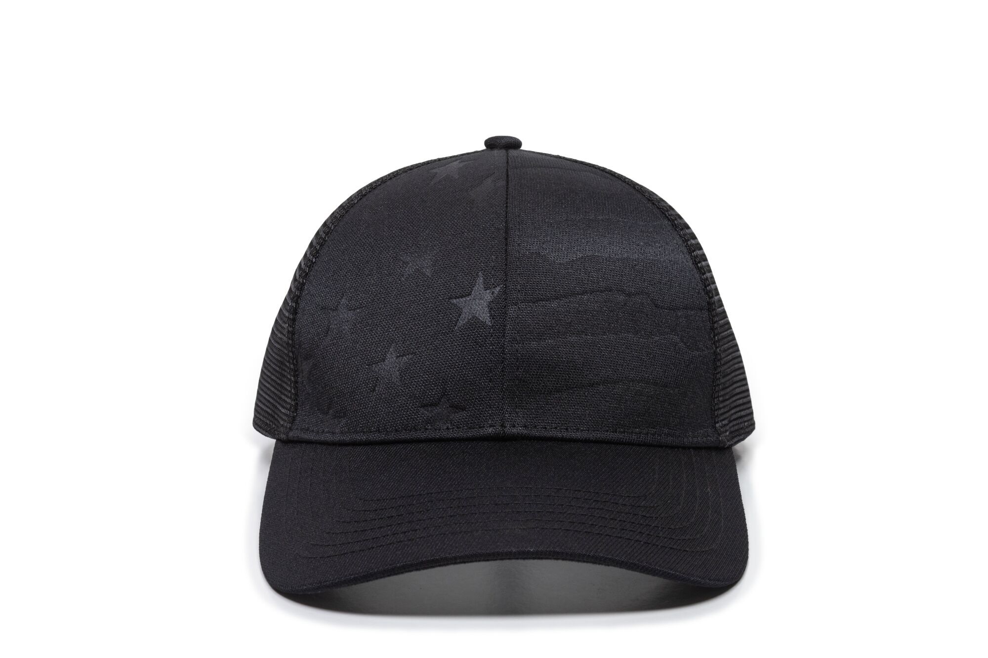 Debossed American Flag Mesh Back Cap 1