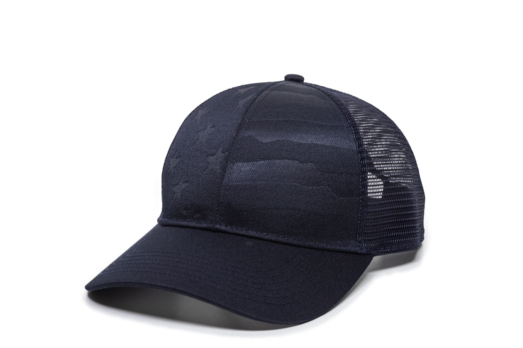 Debossed American Flag Mesh Back Cap 1