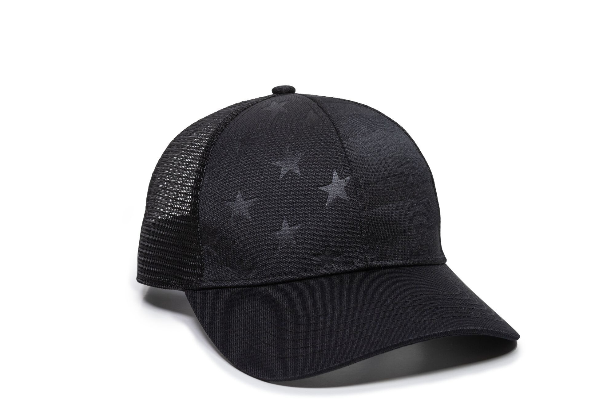 Debossed American Flag Mesh Back Cap 1