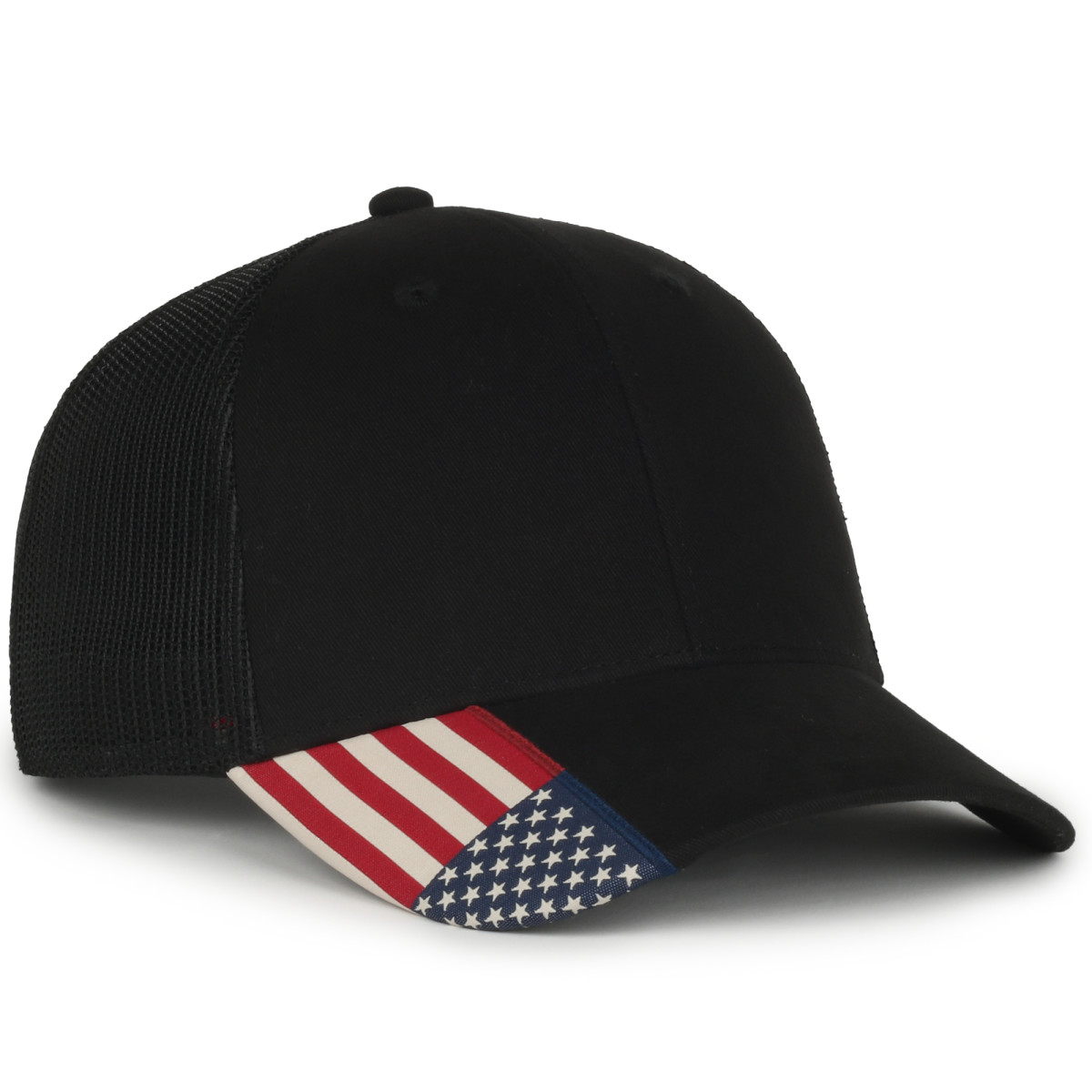 Mesh Back Cap w/Flag Visor Insert 1