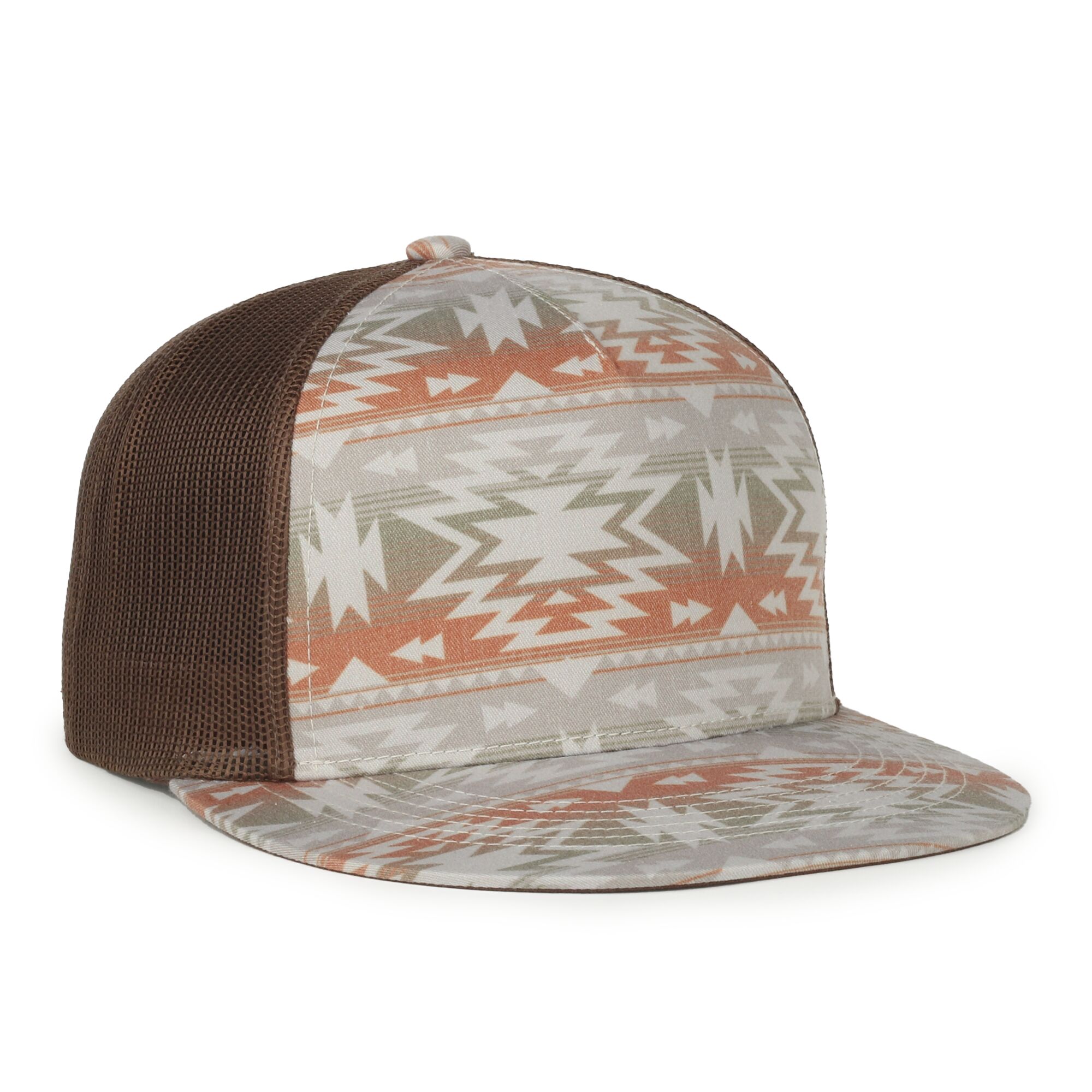 Printed 5-Panel Mesh Back Cap 1