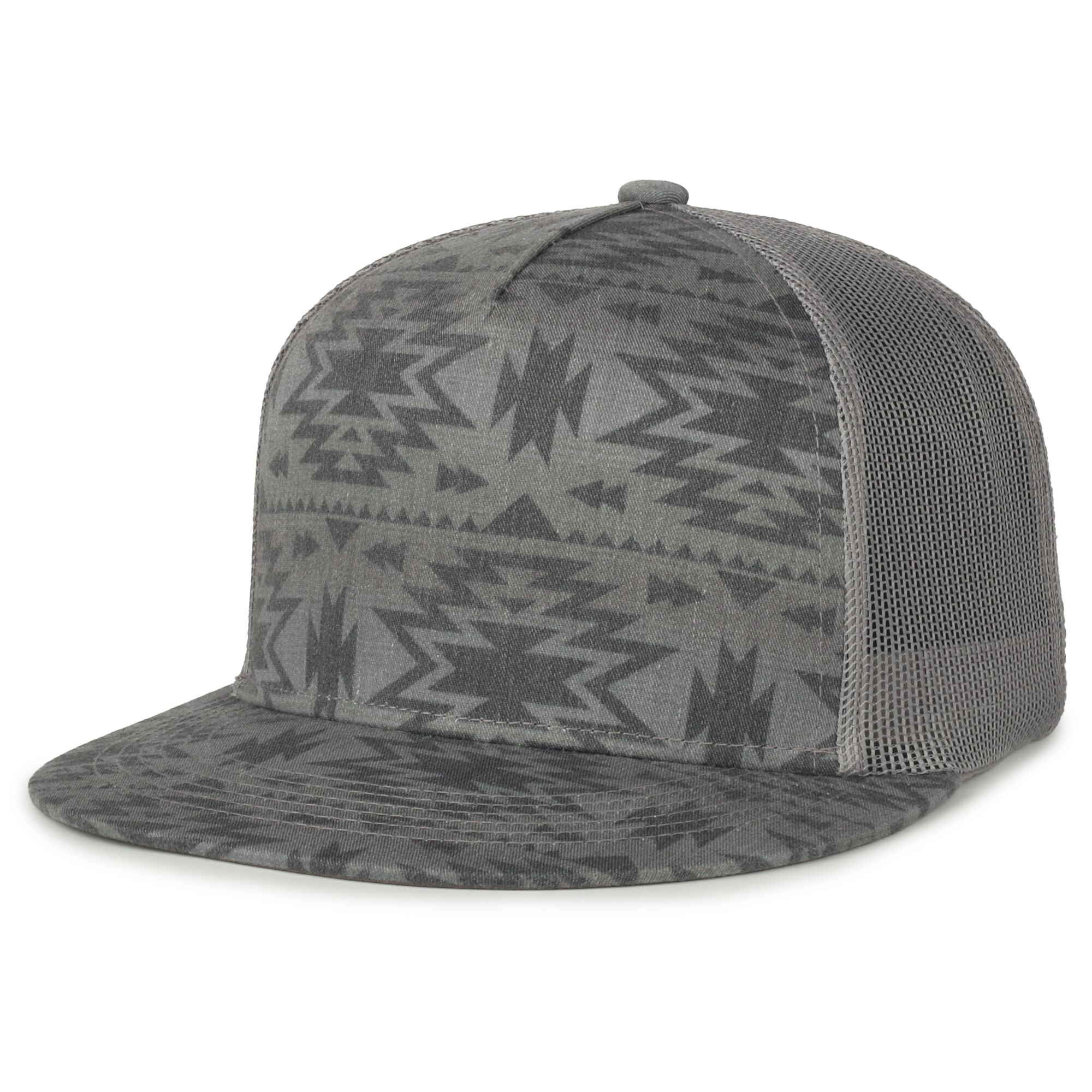 Printed 5-Panel Mesh Back Cap 1