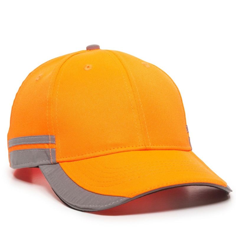 Hi-Vis Polyester Cap w/Reflective Accents 2 Hi-Vis Polyester Cap w/Reflective Accents 2