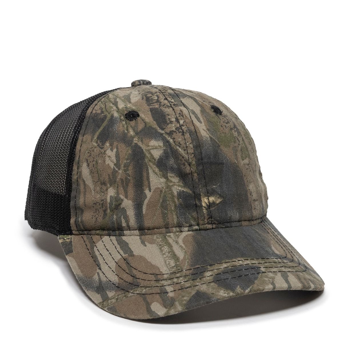Washed Camo Cap w/Mesh Back 2
