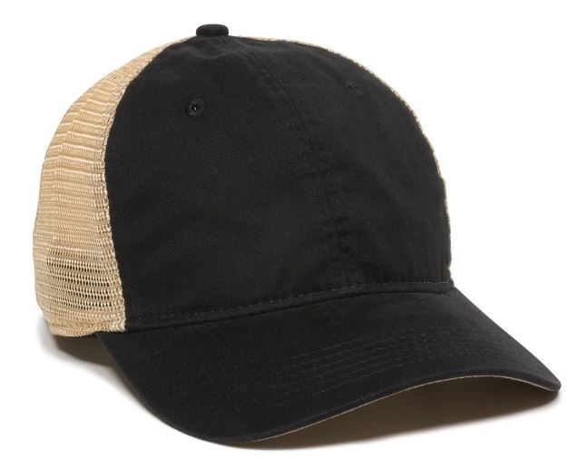 Premium Washed Twill Cap w/Tea-Stained Mesh Back 2 Premium Washed Twill Cap w/Tea-Stained Mesh Back 2