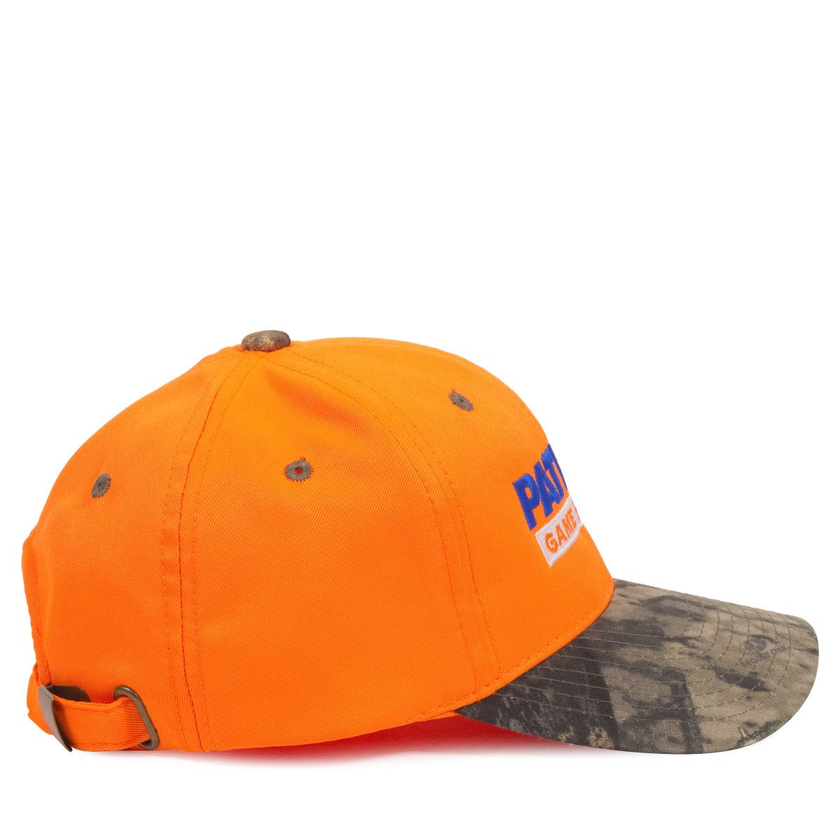 Blaze Orange Cap w/Camo Visor 1
