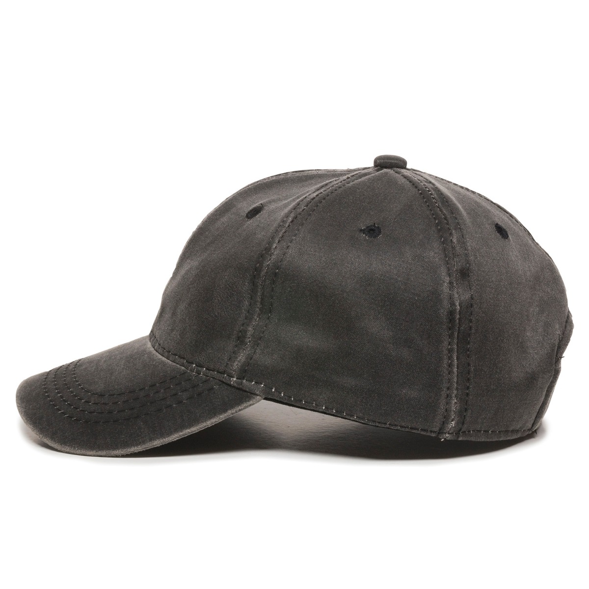 Weathered Cotton Cap w/Solid Back 1
