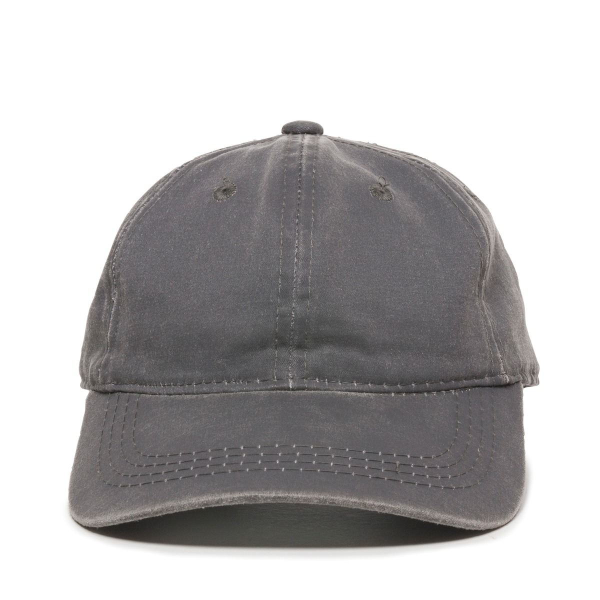 Weathered Cotton Cap w/Solid Back 1