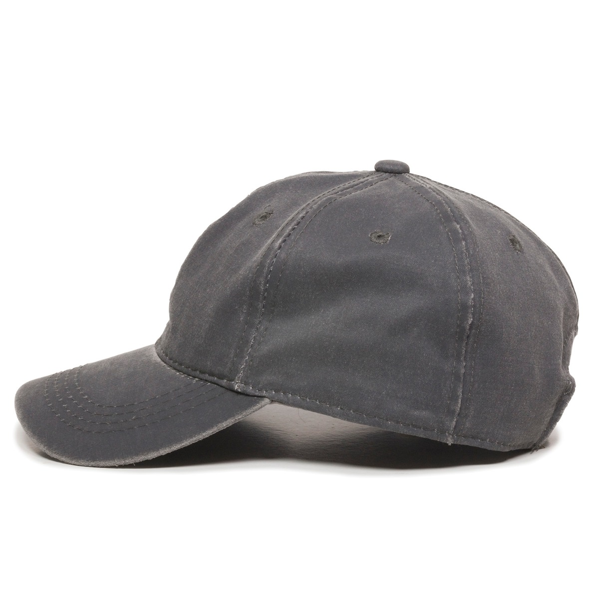 Weathered Cotton Cap w/Solid Back 1