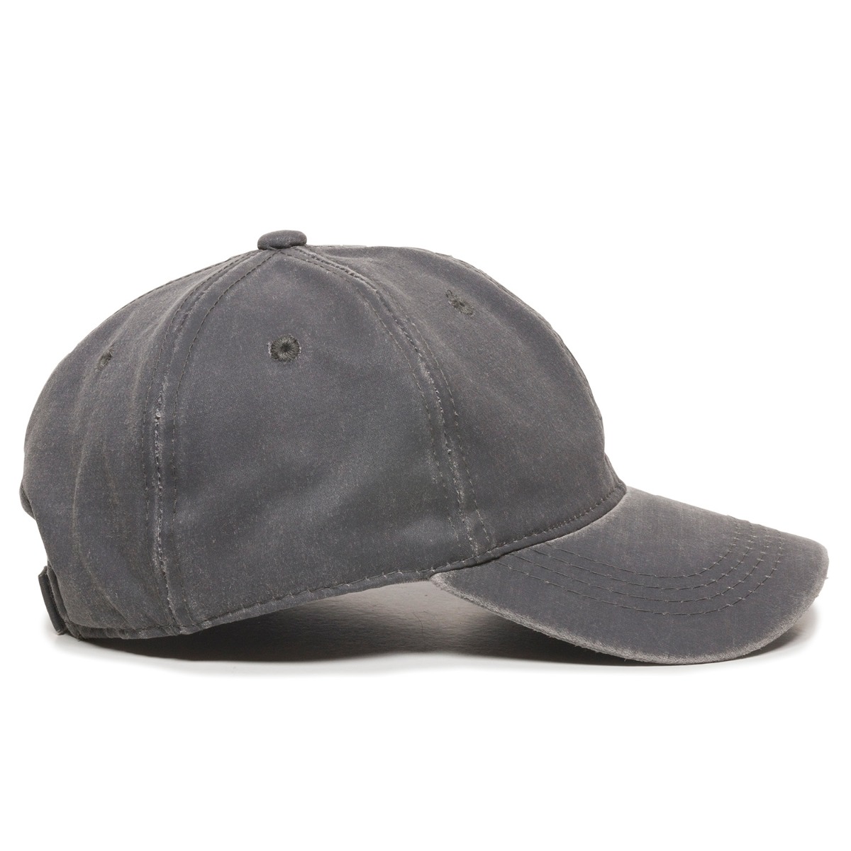 Weathered Cotton Cap w/Solid Back 1