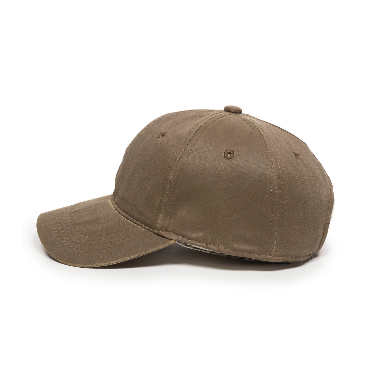 Weathered Cotton Cap w/Solid Back 1