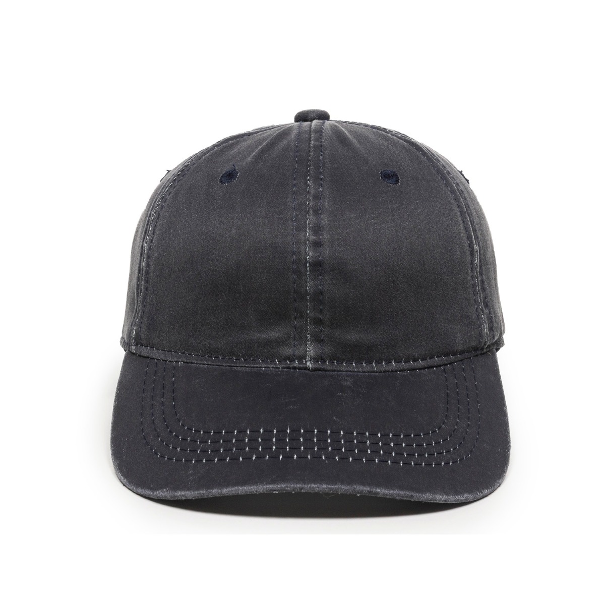 Weathered Cotton Cap w/Solid Back 1