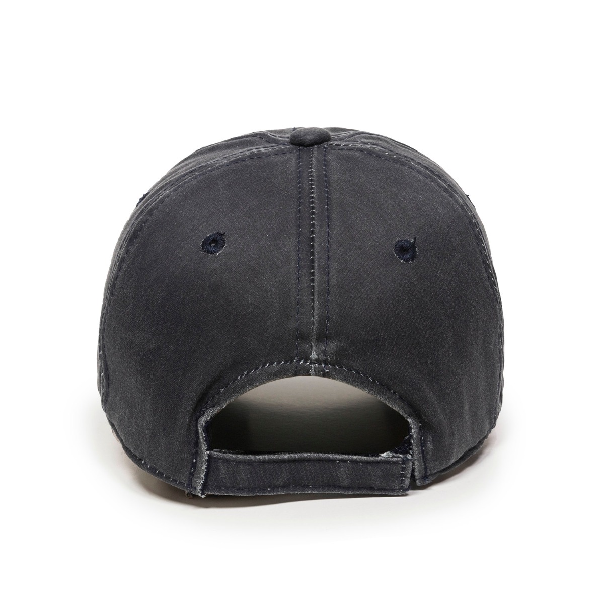 Weathered Cotton Cap w/Solid Back 1