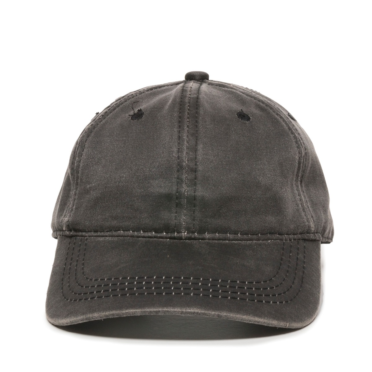 Weathered Cotton Cap w/Solid Back 1