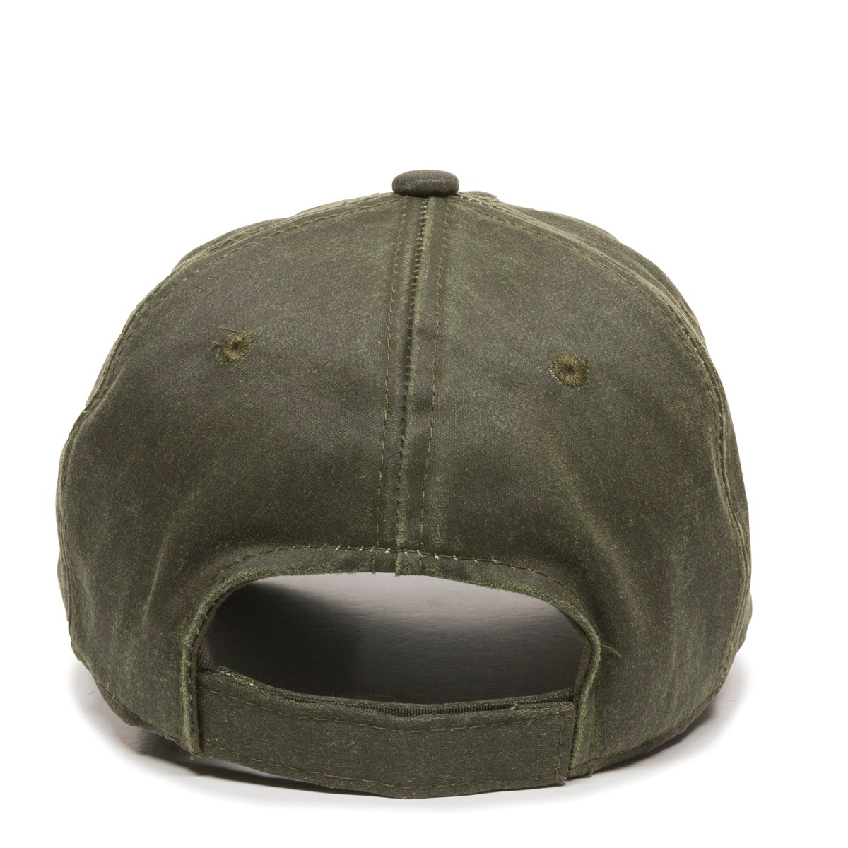 Weathered Cotton Cap w/Solid Back 1