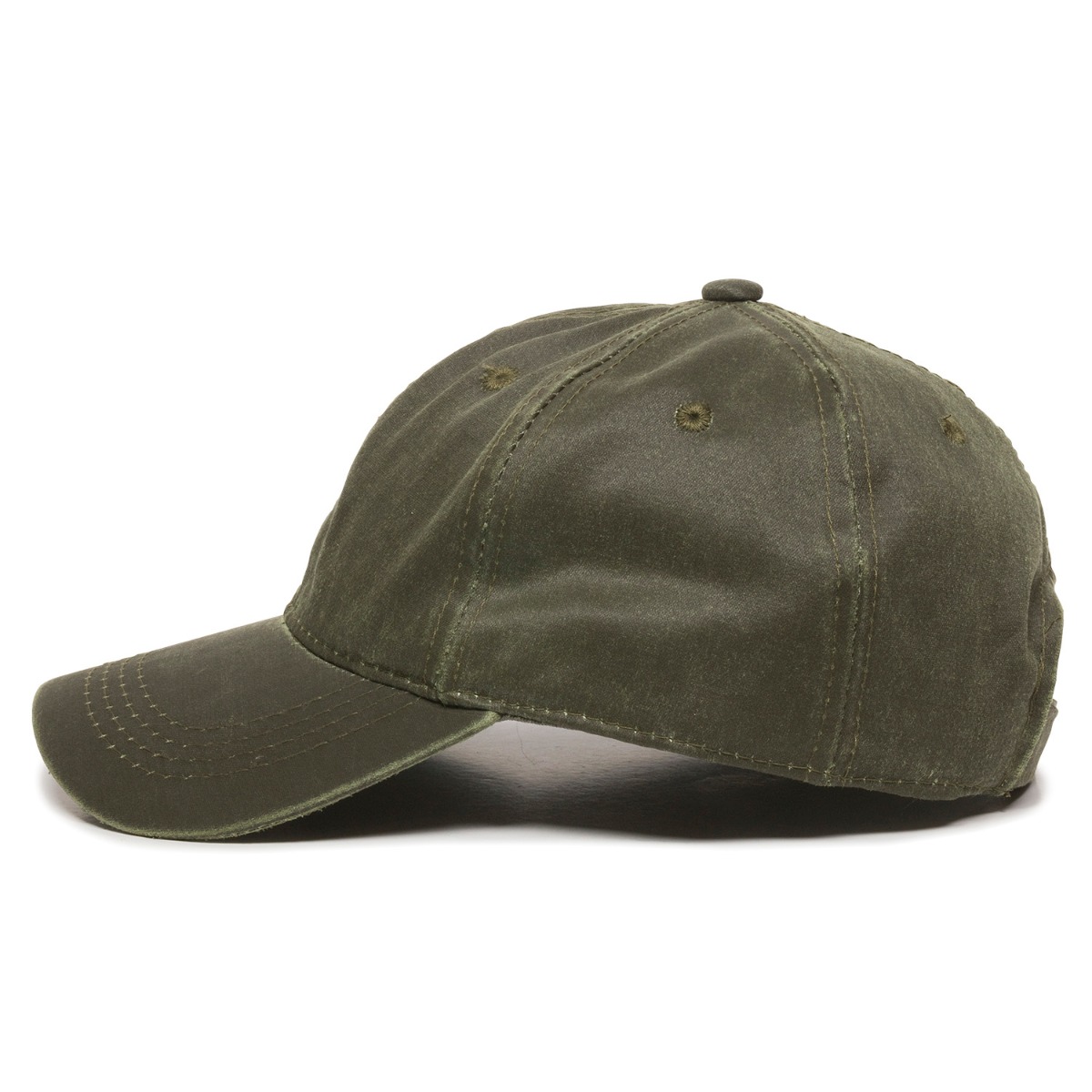 Weathered Cotton Cap w/Solid Back 1