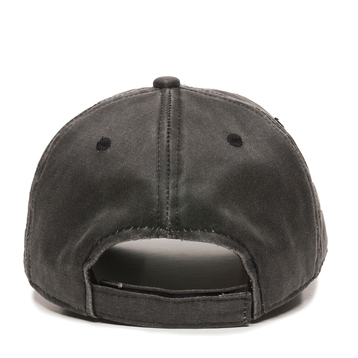 Weathered Cotton Cap w/Solid Back 1