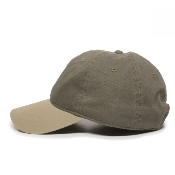 Outdoor Cap Garment Washed Dad Cap w/Tuck & Slide Strap 2