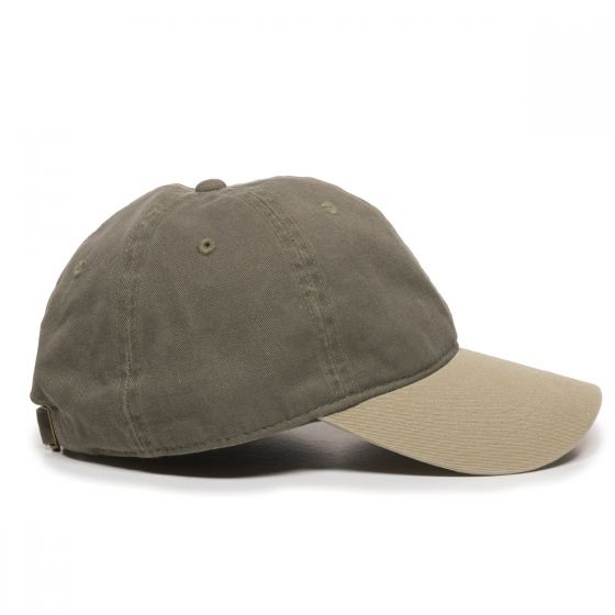 Outdoor Cap Garment Washed Dad Cap w/Tuck & Slide Strap 2