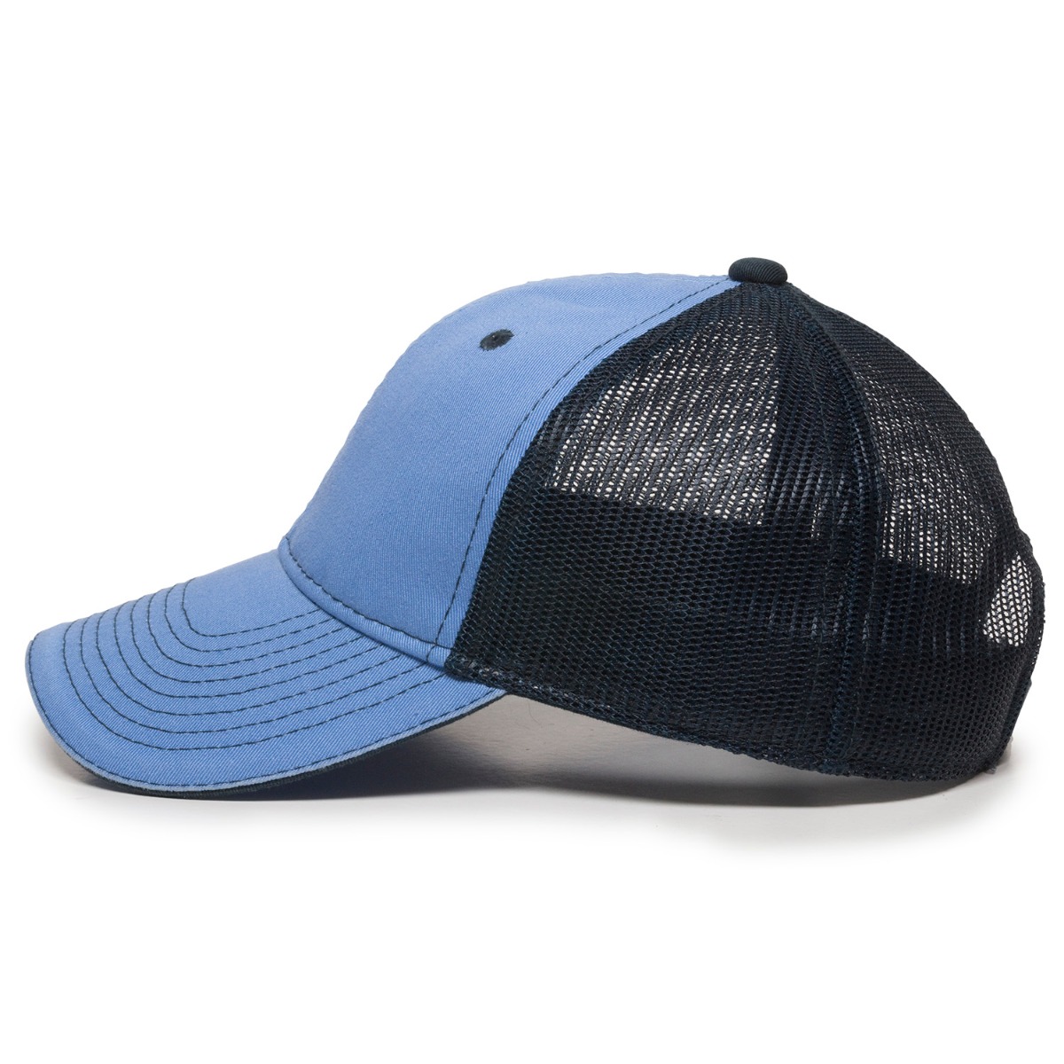 Garment Washed Trucker Hat w/Mesh Back 2