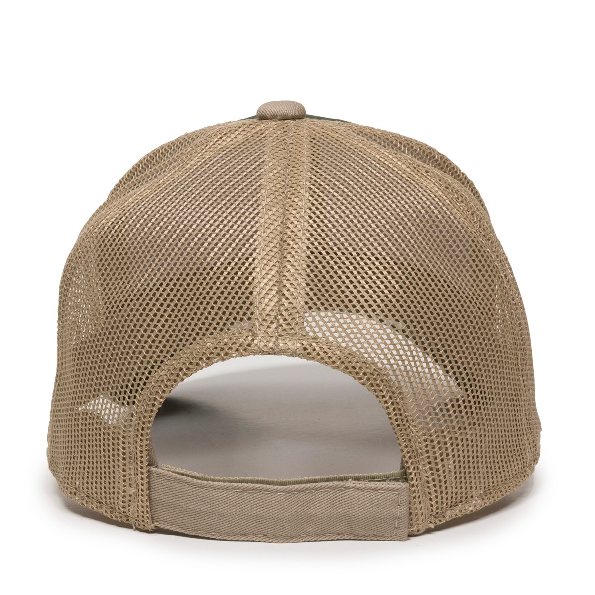 Garment Washed Trucker Hat w/Mesh Back 2