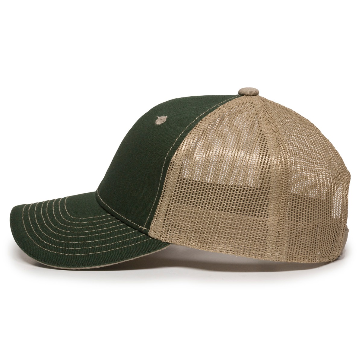 Garment Washed Trucker Hat w/Mesh Back 2