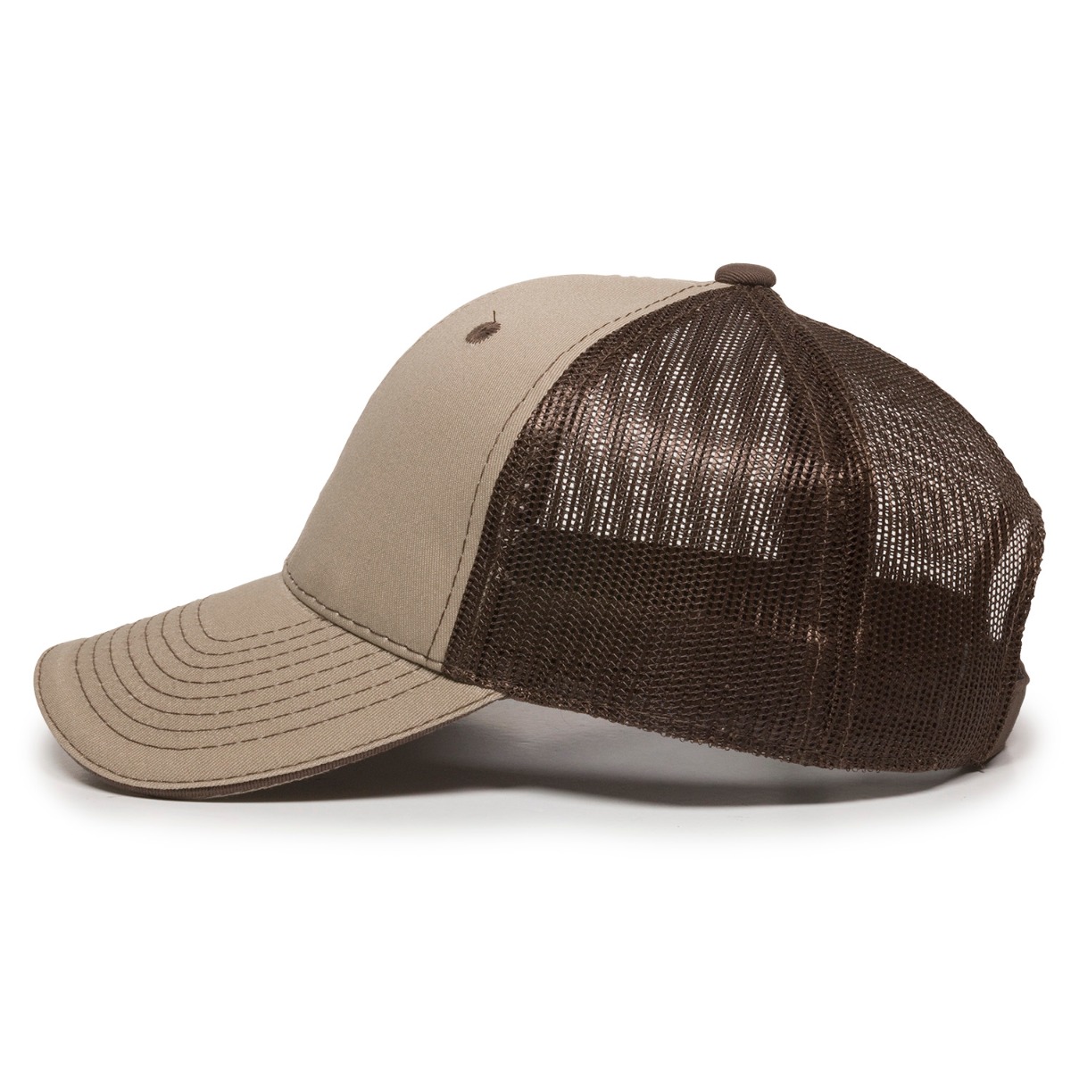 Garment Washed Trucker Hat w/Mesh Back 2