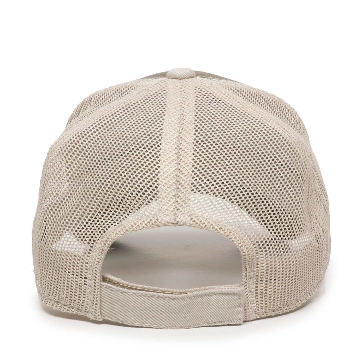Garment Washed Trucker Hat w/Mesh Back 2