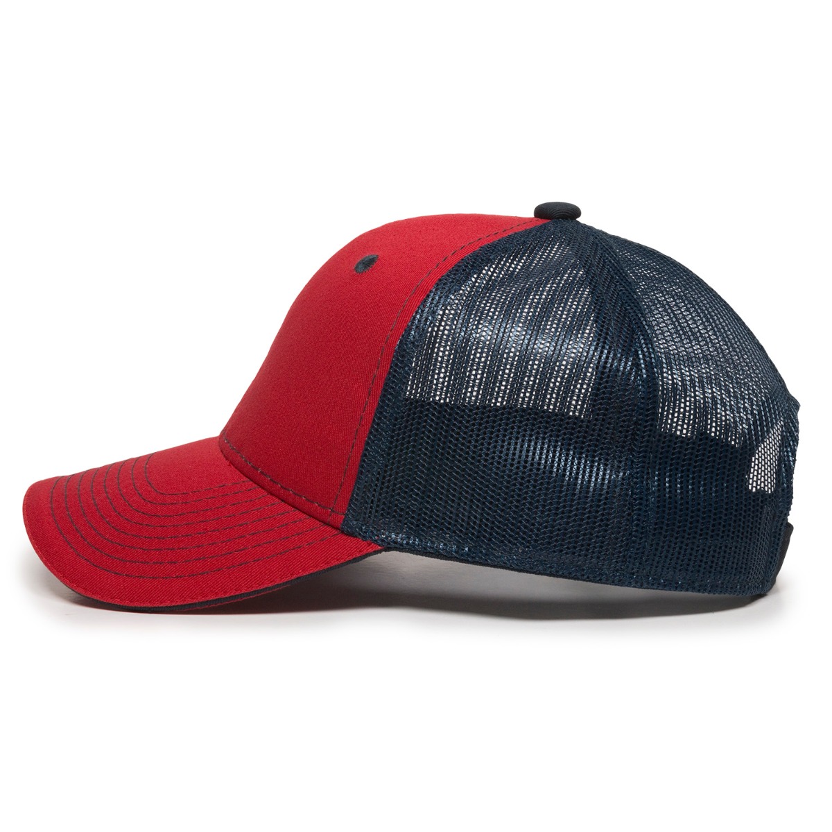 Garment Washed Trucker Hat w/Mesh Back 2
