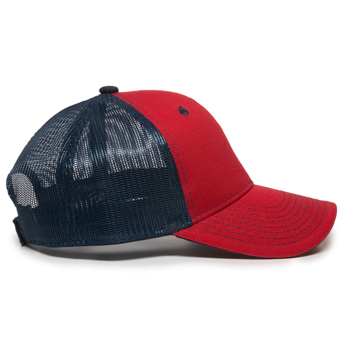 Garment Washed Trucker Hat w/Mesh Back 2