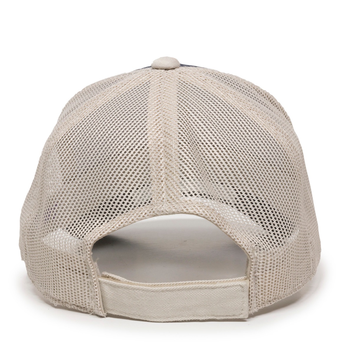 Garment Washed Trucker Hat w/Mesh Back 2